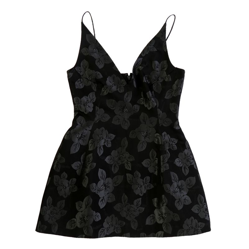 Blusa-Christian-Dior-Alca-Flores-Pretas