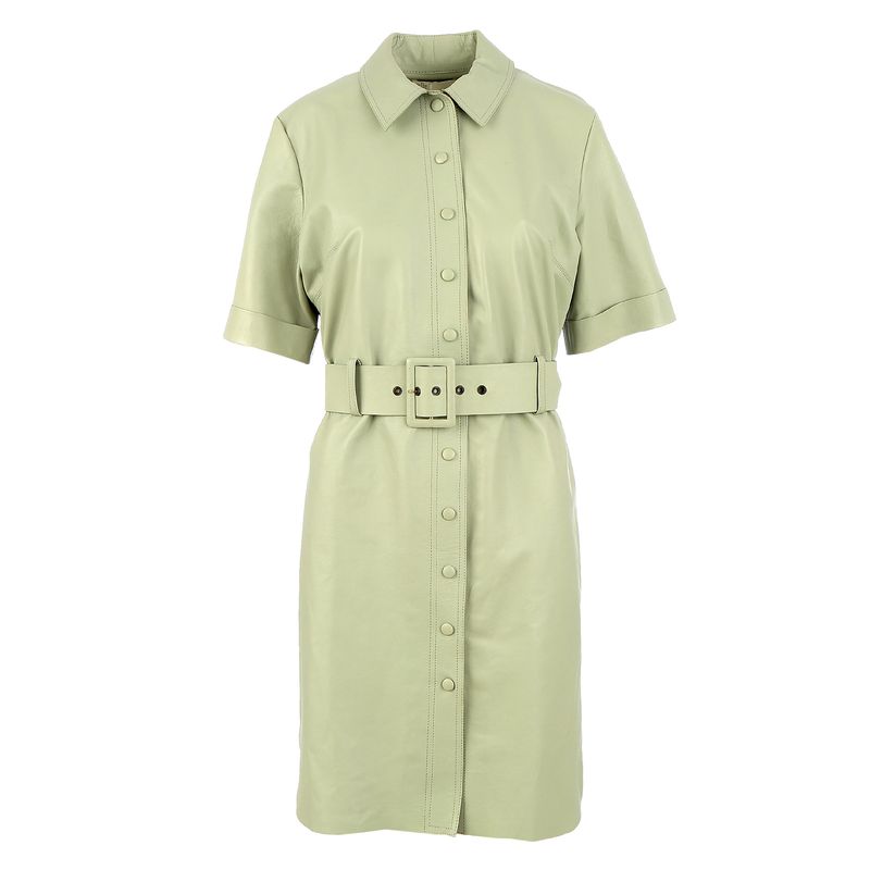 Vestido-NK-Couro-Verde