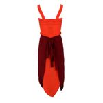 Vestido-Wai-Wai-Betina-de-Luca-Seda-Laranja-e-Roxo