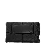 Clutch-Prada-Acolchoada-Couro-Preto