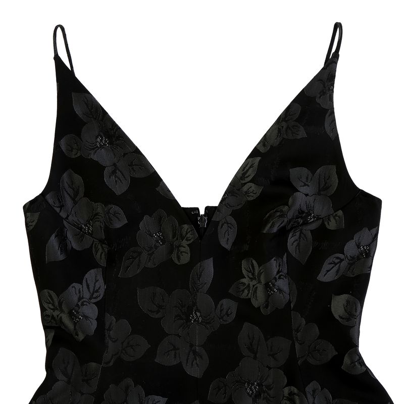 Blusa-Christian-Dior-Alca-Flores-Pretas