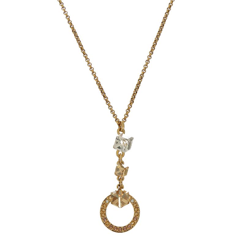 Colar-Swarovski-Dourado-Circulo-e-Cristais