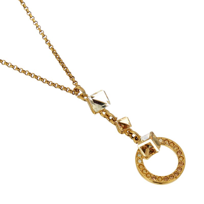 Colar-Swarovski-Dourado-Circulo-e-Cristais