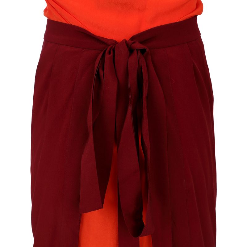 Vestido-Wai-Wai-Betina-de-Luca-Seda-Laranja-e-Roxo