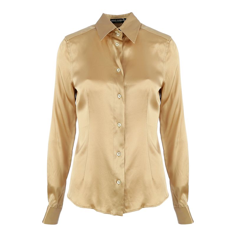 81748-Camisa-Dolce-e-Gabbana-Cetim-Bege-1