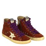 Tenis-Golden-Goose-Cano-Alto-Terracota