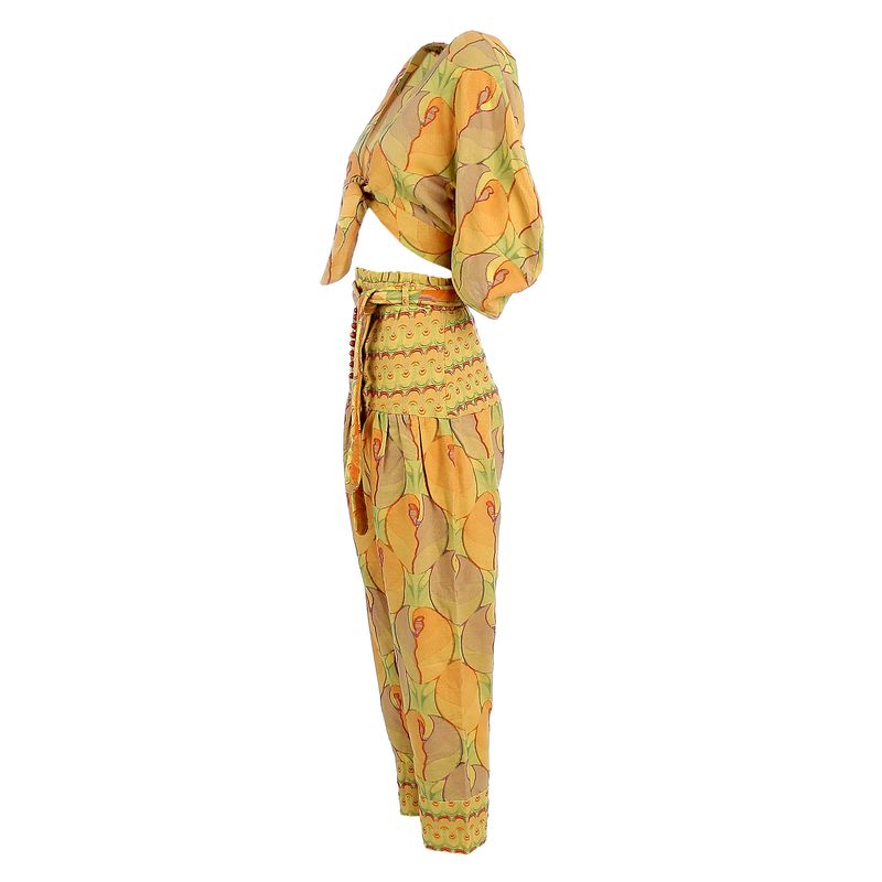 Conjunto-Framed-Estampado-Laranja-e-Verde