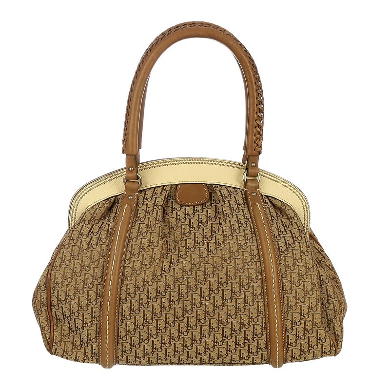 Bolsa-Christia-Dior-Diorissimo-Creme-e-Bege