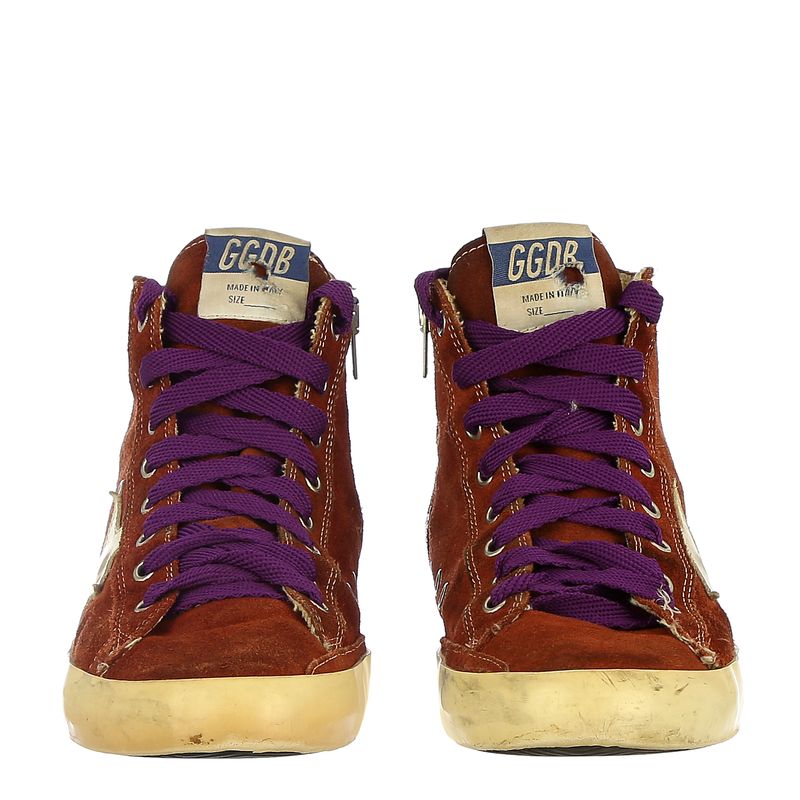 Tenis-Golden-Goose-Cano-Alto-Terracota