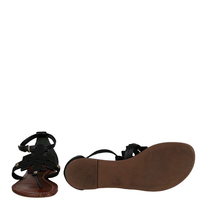Rasteira-Tory-Burch-Couro-Preto