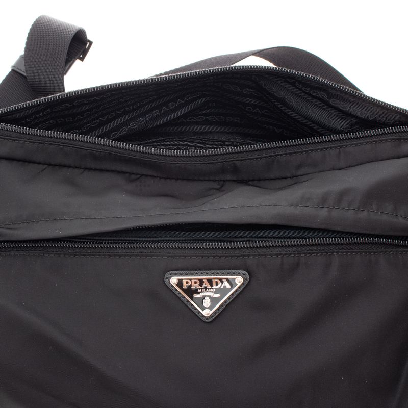 Pochete-Prada-Nylon-Preto
