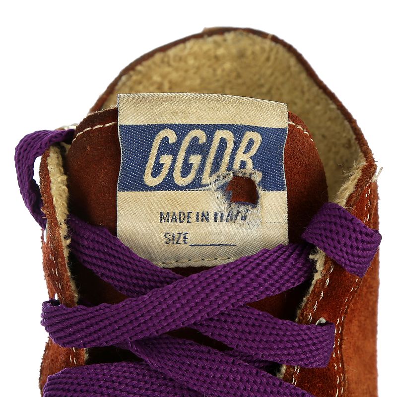 Tenis-Golden-Goose-Cano-Alto-Terracota