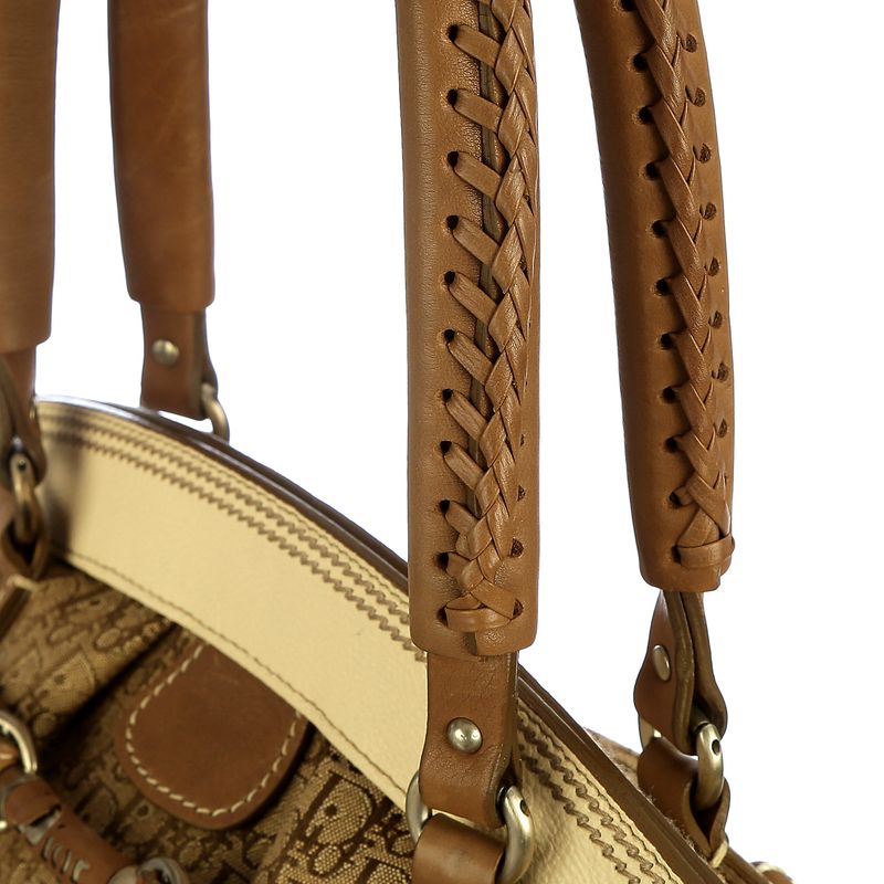 Bolsa-Christia-Dior-Diorissimo-Creme-e-Bege