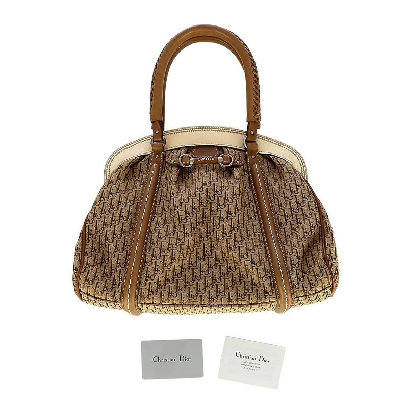 Bolsa-Christia-Dior-Diorissimo-Creme-e-Bege