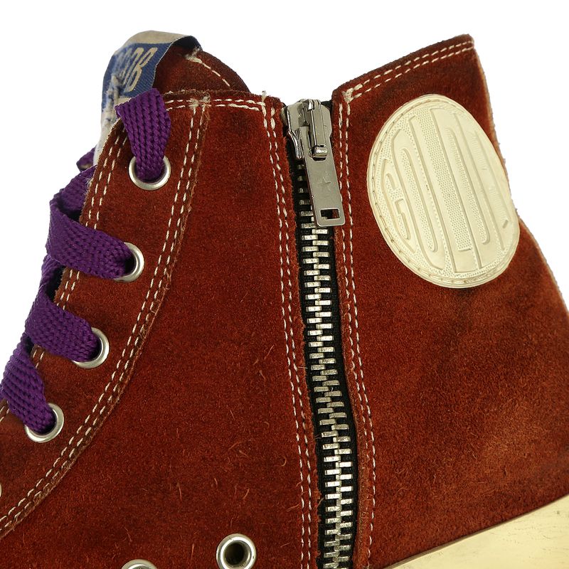 Tenis-Golden-Goose-Cano-Alto-Terracota