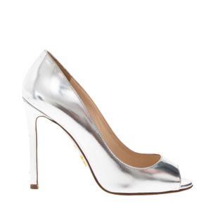 Peep Toe Prada Prateado