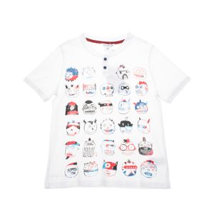 Camiseta Little Marc Jacobs Infantil Branca Estampada