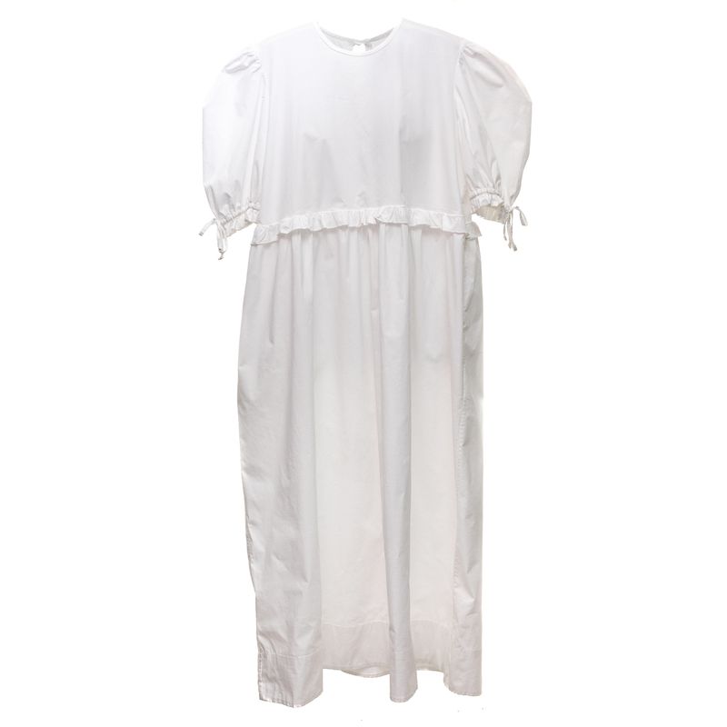 Vestido-Midi-Branco-Mangas-Bufantes