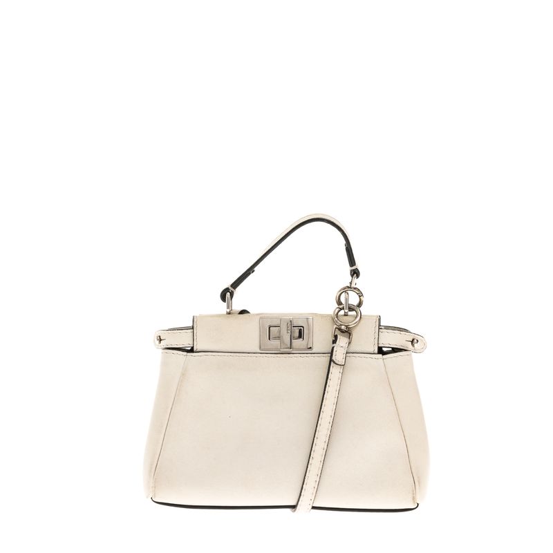 Bolsa-Fendi-Micro-Peekaboo-Branca