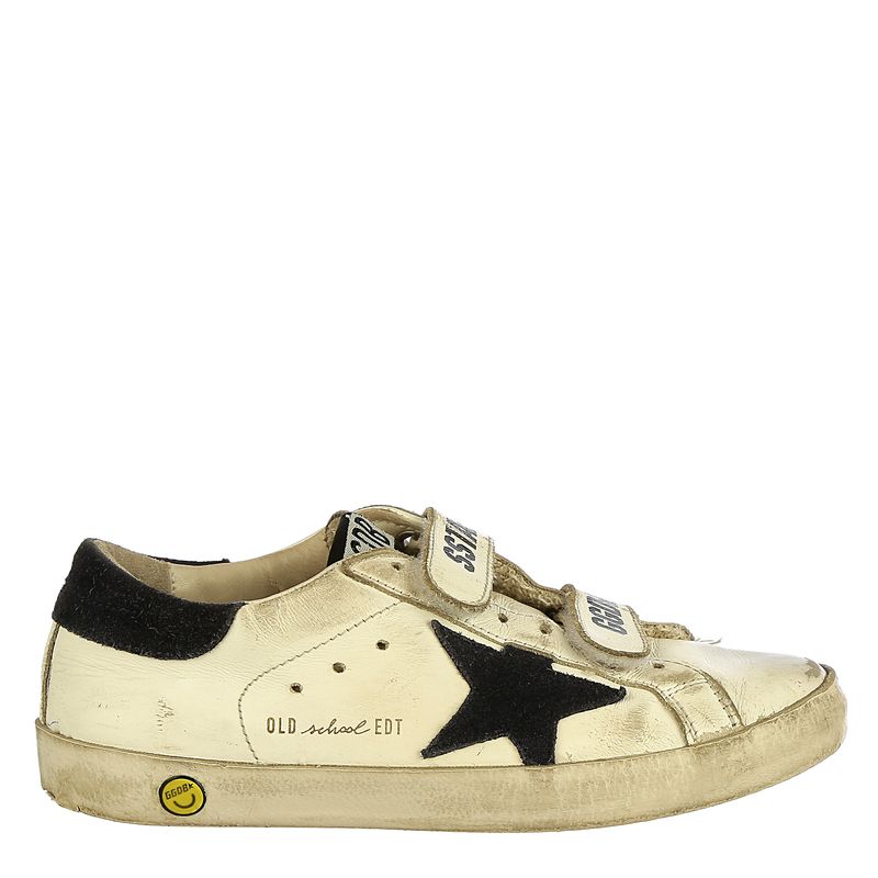 Tenis-Golden-Goose-Infantil-Superstar-Branco-e-Azul