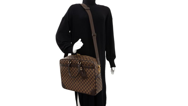 Louis Vuitton Damier Ebene Porte-Documents Voyage PM - Brown