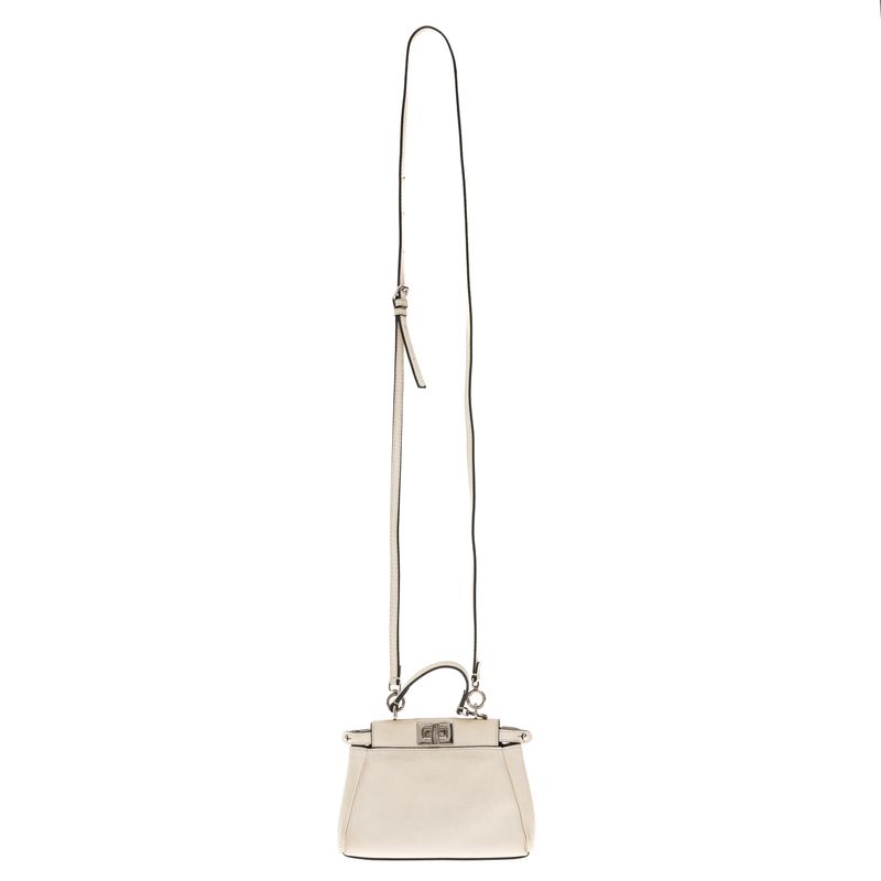 Bolsa-Fendi-Micro-Peekaboo-Branca