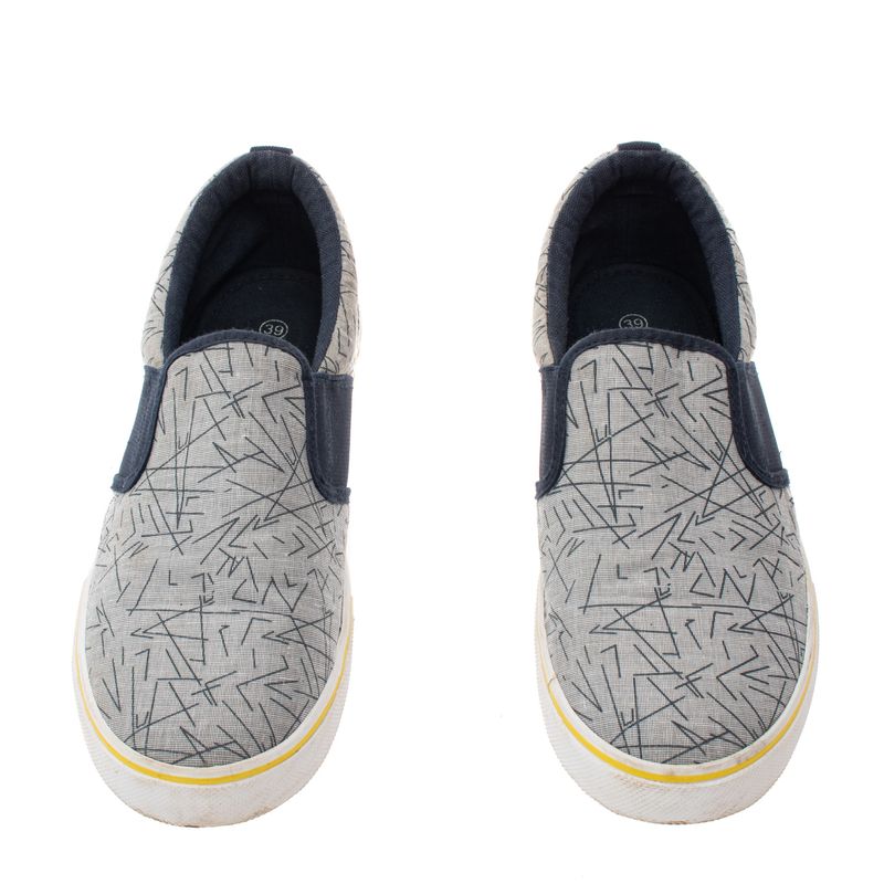 Tenis-Hugo-Boss-Slip-On-Cinza-Estampa-Grafica