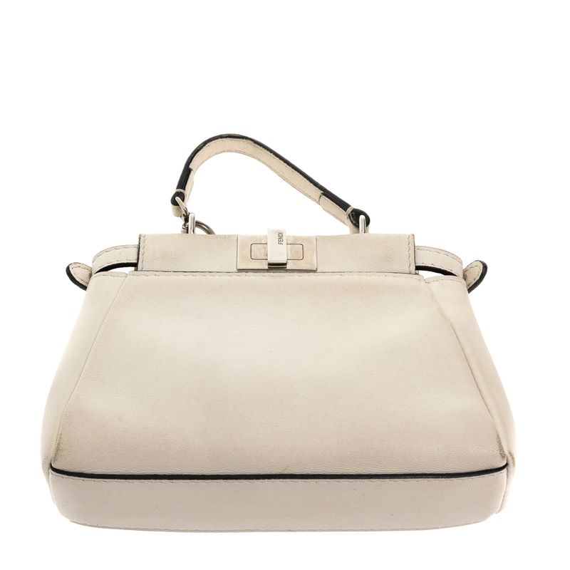 Bolsa-Fendi-Micro-Peekaboo-Branca