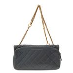 Bolsa-Chanel-CC-Crown-Flap-Cinza