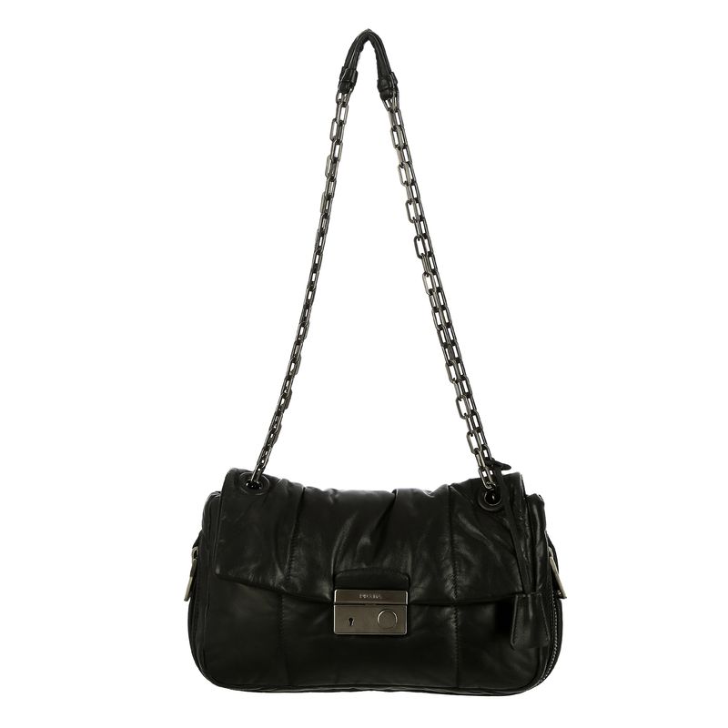 Bolsa-Prada-Bomber-Couro-Preto