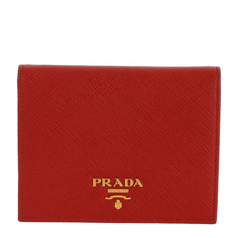 Carteira-Prada-Couro-Saffiano-Vermelho