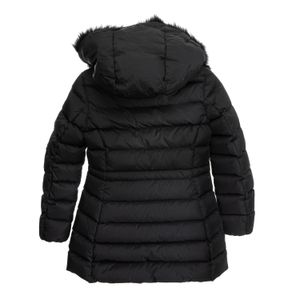 Casaco Moncler Infantil Puffer com Capuz Preto