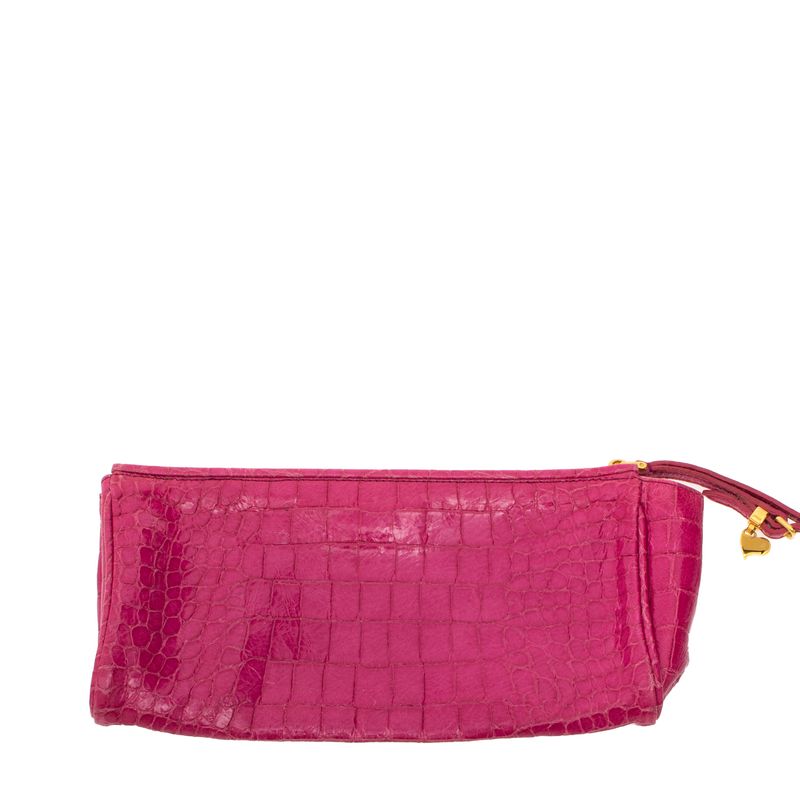 Clutch-Miu-Miu-Couro-Texturizado-Rosa