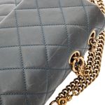 Bolsa-Chanel-CC-Crown-Flap-Cinza