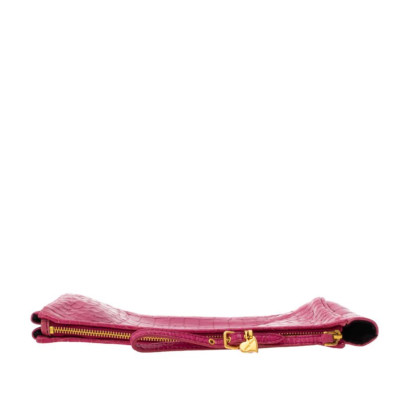 Clutch-Miu-Miu-Couro-Texturizado-Rosa