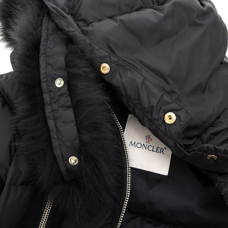 Casaco-Moncler-Infantil-Puffer-com-Capuz-Preto