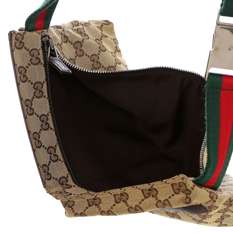 Pochete-Gucci-GG-Canvas-e-Faixa-Web