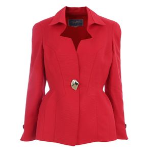 Blazer Thierry Mugler Lã Vermelho