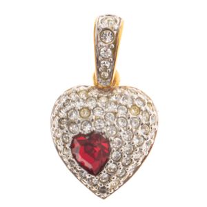 Pingente Swarovski Coração Cristais