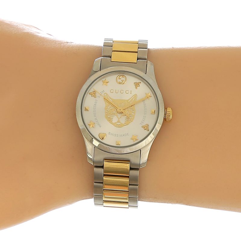 Relogio-Gucci-Prateado-e-Dourado