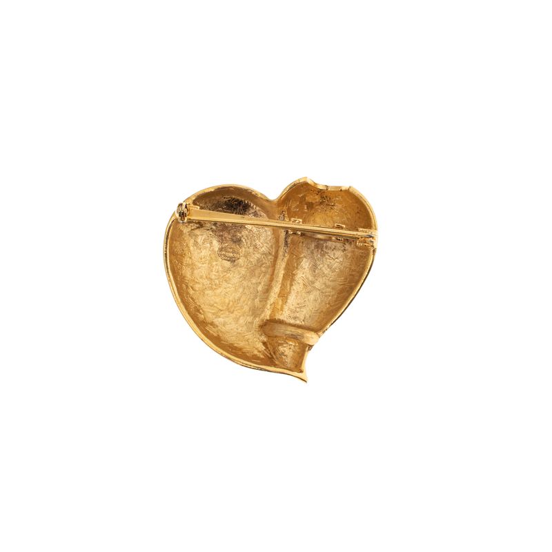 Broche-Givenchy-Coracao-Dourado