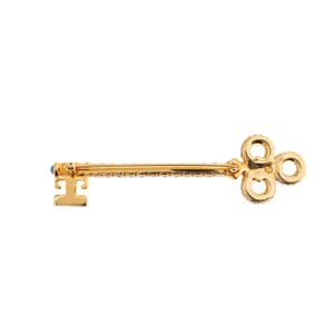 Broche Swarovski Chave Cristais