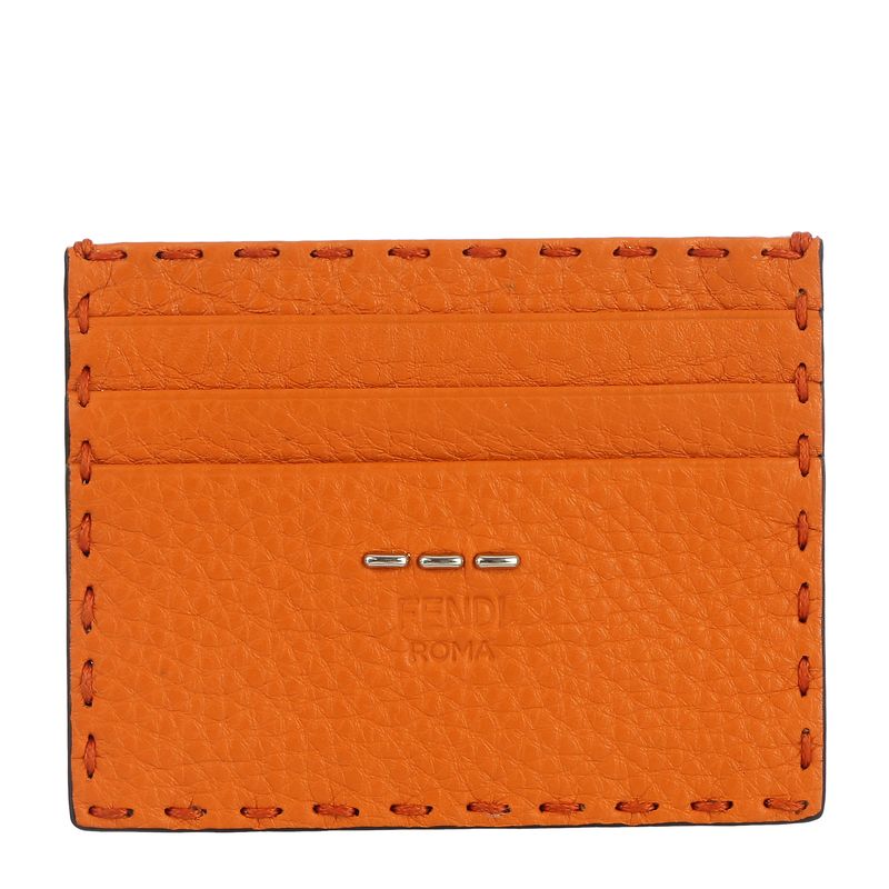 81885-Porta-Cartao-Fendi-Couro-Laranja-1