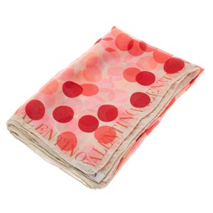 Lenço Valentino Garavani Bolas Rosa e Vermelho