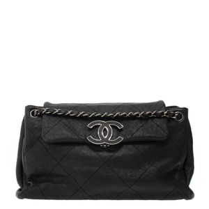 Bolsa Chanel Hamptons Couro Preto