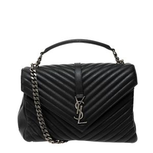 Bolsa Saint Laurent College Grande Preta