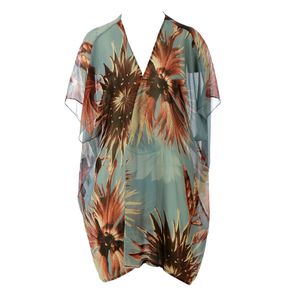 Kimono Adriana Degreas Seda Estampado