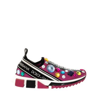 Tênis Dolce & Gabbana Slip On Sorrento Rosa Pedrarias