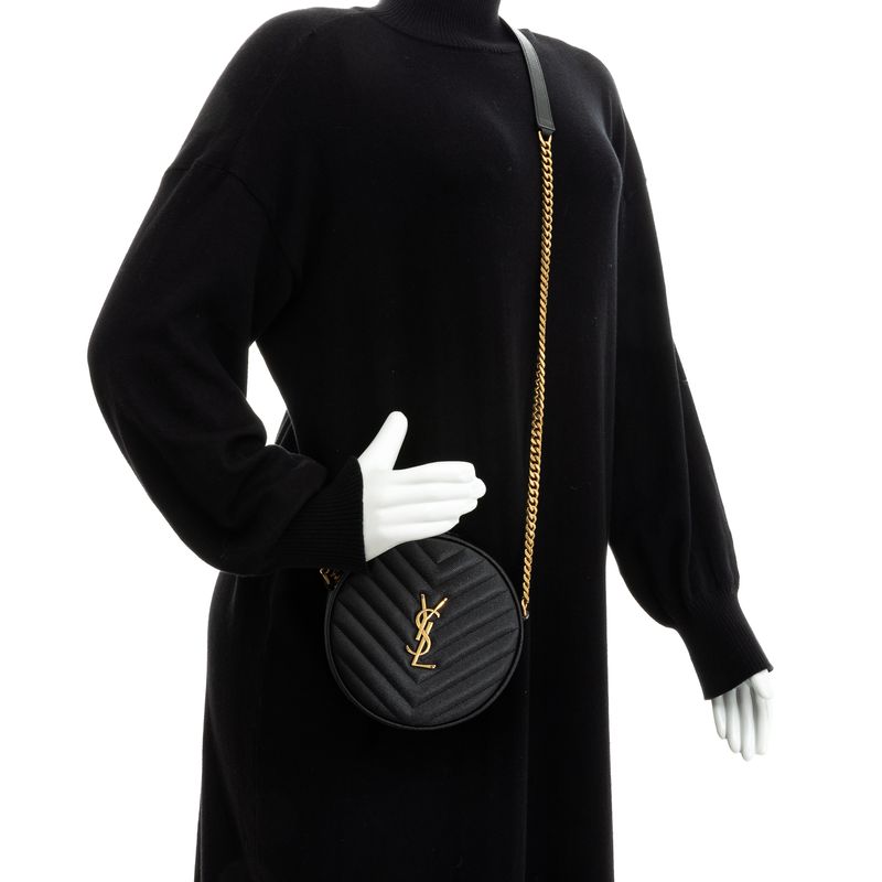 Bolsa-Saint-Laurent-Sac-Round-Preto