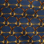 Gravata-Vintage-Azul-e-Dourada
